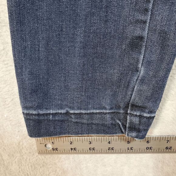 Anthropologie Leggings Womens 27 Blue Denim Straight Leg High Rise Jean - Picture 5 of 11